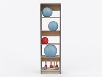 Стеллаж для мячей из коллекции «НЕГА» (560x2000х350)