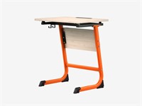 Ученический стол одноместный регулируемый с наклоном столешницы