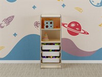 Открытый шкаф с ящиками из коллекции мебели «НЕГА ЛАЙТ»