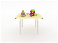 Квадратный растущий стол из коллекции «НЕГА» с телескопическими ножками