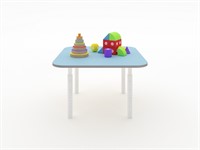 Квадратный растущий стол из коллекции «НЕГА» с телескопическими ножками