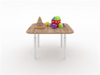 Квадратный растущий стол из коллекции «НЕГА» с телескопическими ножками