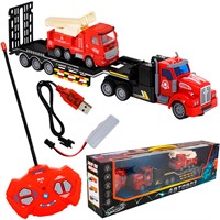 Автовоз на р/у Young Racer MK200-13 с пожарной машиной в кор.