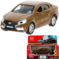 Модель VESTA-12-BR LADA vesta 11,5 см, двери, коричневый Технопарк в кор.