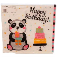 Салфетки Панда 16,5 см (16шт) L0250
