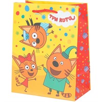 Пакет Чудо праздник гланцевый m 18*23*10 см Три Кота PM-123131-TC