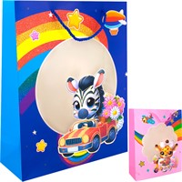 Пакет 26*32*10 см Звери 141V-1083