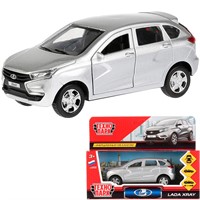 Модель XRAY-SL LADA XRAY серебристыйТехнопарк в коробке