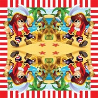 Салфетки Веселый Пират 33*33см 12 шт. 6038540