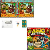 Игра Умка Дино остров.Ходилка квадрат. 40 карточек 4650250583141