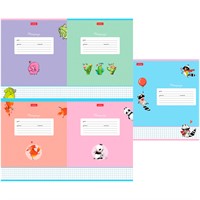 Тетрадь 12 л. клетка Милые и забавные 12Т5В1 Hatber