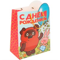 Пакет Чудо праздник креативный l Винни Пух с вырубкой PL-130063-VP