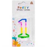 Свеча для торта Цифра 1 1212-4 141V-391