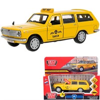 Модель 2402-12SLTAX-YE ГАЗ-2402 Волга Такси желтая Технопарк в коробке