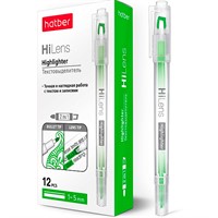 Текстовыделитель Hi-Lens Двухсторонний 1 mm/5 mm Зеленый HL_060858 Hatber