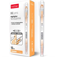 Текстовыделитель Оранжевый Hi-Lens Двухсторонний 1 mm/5 mm HL_060859 Hatber