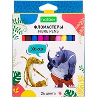 Фломастеры 24цв  "ECO" ZOO FP_083822  Hatber