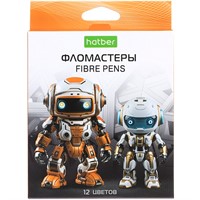 Фломастеры 12 цв. "ECO" Робо FP_084603 Hatber