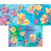 Тетрадь 48 л. А5ф клетка Класс "D" Цветочные узоры 48Т5D1