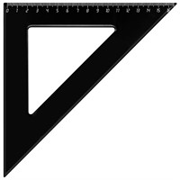 Треугольник 16 см. непрозрачный черный Л-4484