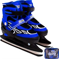 Коньки раздвижные Dvizhok  р.M: 30-33 синие 141V-578