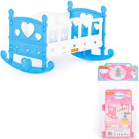 Кроватка-качалка для куклы №2 62062 П-Е /12/