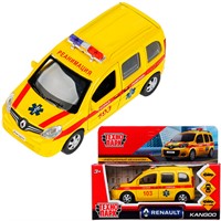 Модель KANGOO-12AMB-YE RENAULT KANGOO Реанимация желтый Технопарк  в коробке