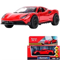 Модель 2210C0139-R3 Ferrary 488 gtb 12 см, двери, багажник, инерция Технопарк  в коробке