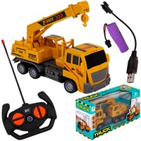 Спецтехника на радиоуправлении QF216-3A Автокран, поворотная платформа в кор.