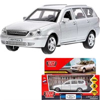 Модель PRIORAWAG-12-SR LADA PRIORA 12 см, двери, багаж, инерц, серебристый Технопарк  в кор.