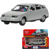 Модель 2112-12-LBN ВАЗ-2112 12 см, двери, багаж, светло-коричневый Технопарк в кор.