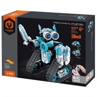 Конструктор на радиоуправлении 8028 Робот голубой 398 дет. в коробке