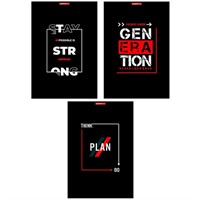 Тетрадь 96 л. клетка Красное и черное 13623/3-EAC