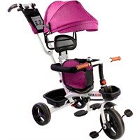 Велосипед трехколесный фуксия FG230707021C-1 колеса EVA 10"/8"