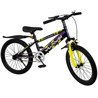 Велосипед двухколесный 20" WILLPOWER фиолетово-желтый FG240624647R-2