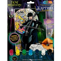 Набор для творчества Раскраска по номерам 17*23 см Венсдей МУЛЬТИ АРТ МУЛЬТИ АРТ CANV17X23-WED2