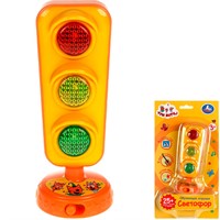 Игрушка на батарейках СВЕТОФОР Три Кота 25песен,стихов,звуков.свет HT878-R4 /72/