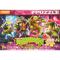 Пазл 260 Черепашки: Герои мутанты 4660254436183