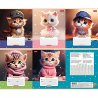 Тетрадь 12 л. А5ф клетка Мы-котики! 12Т5В1