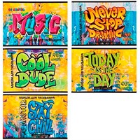 Альбом для рисования 40 л. А4 Скрепка S Граффити 045670