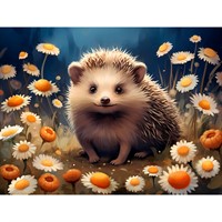 Набор для творчества Роспись по холсту 40х50 см Ёжик на полянке Х-4603