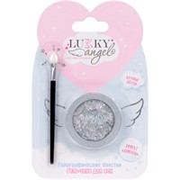 Гель тени д.век с блёстками и голограф.звёздочками,цвет сиреневый, с аппликатором,1,7 г Т25834