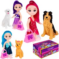 Кукла малышка SM328B66 с питомцем (шоубокс 6 шт/ цена за шт)