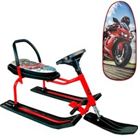 Снегокат 208 высокий со склад спинкой SNOWKAT Auto Car красный мотоцикл