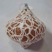 Елочное украшение Зима 8см 3шт 141-1671H СТОК