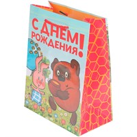 Пакет Чудо праздник глянцевый союзмультфильм Винни Пух m PM-127503-VP