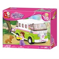 Конструктор Розовая мечта 38-0523 Автобус 158 дет. в коробке