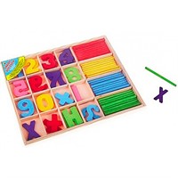 Деревянный счетный материал Учусь считать ИД-1396