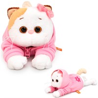 Ли-Ли Кошечка в худи с цветочком (лежачая) LKl18-002