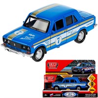 Модель 2106-12SLSRT-BU ВАЗ-2106 Жигули Спорт синий Технопарк в коробке